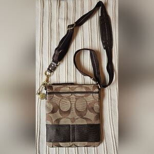 Coach Signature Brown Crossbody Bag